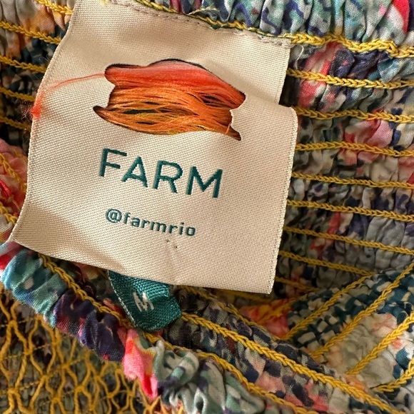 Farm Rio Summer Tapestry Square Neck Mini Dress Size M - Picture 6 of 7